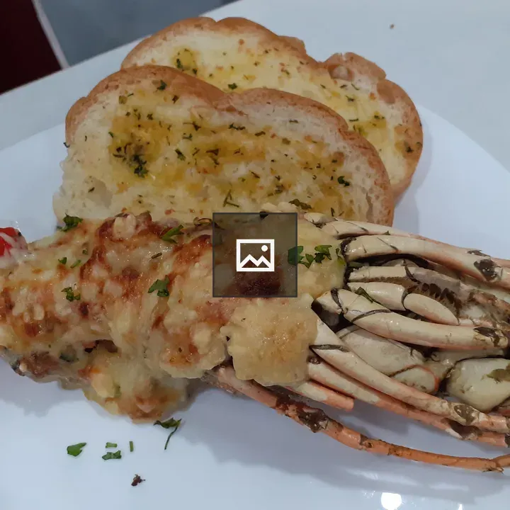 Lobster on White Plate
