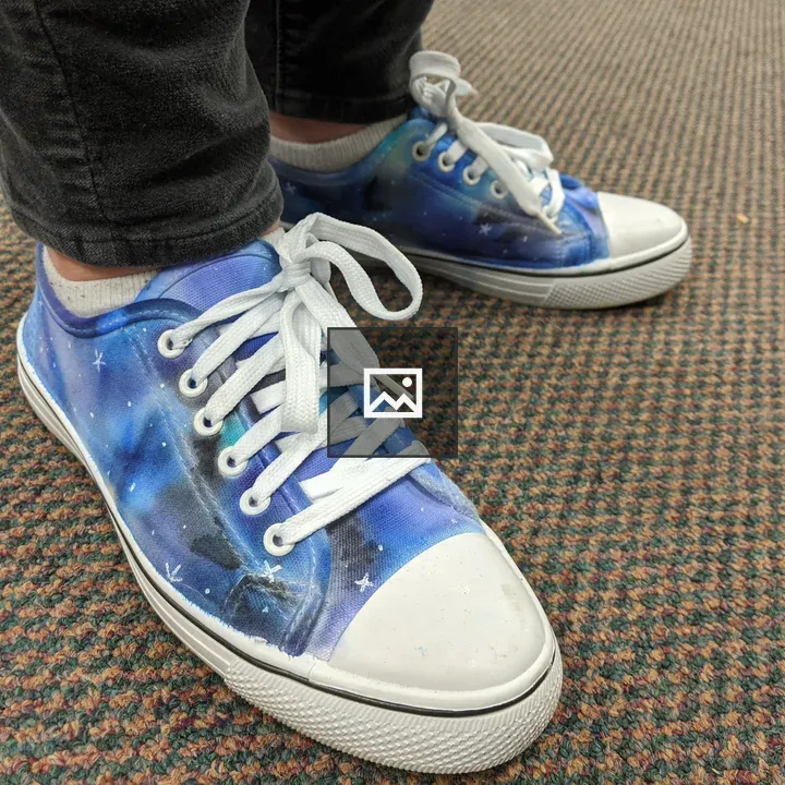 Hand-painted shoes