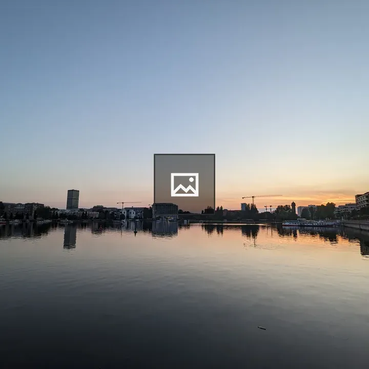 Sunset over Rummelsburg Water
