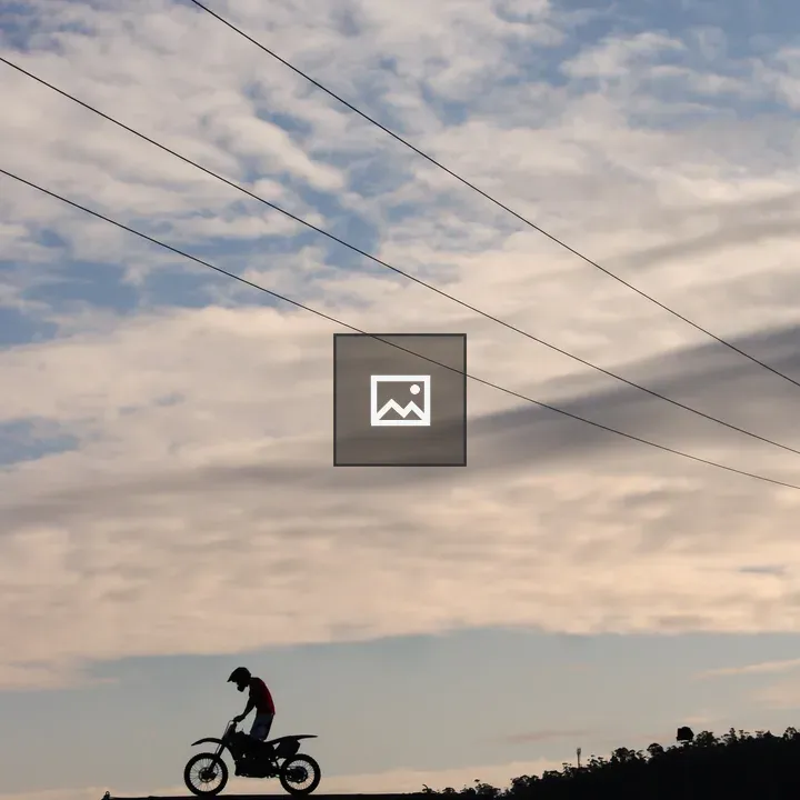 Silhouette of Motocross Rider