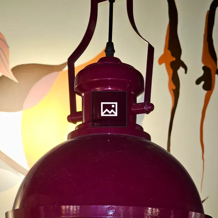 Vintage hanging lamp glow
