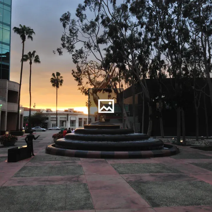 Emmy Statue in Courtyard