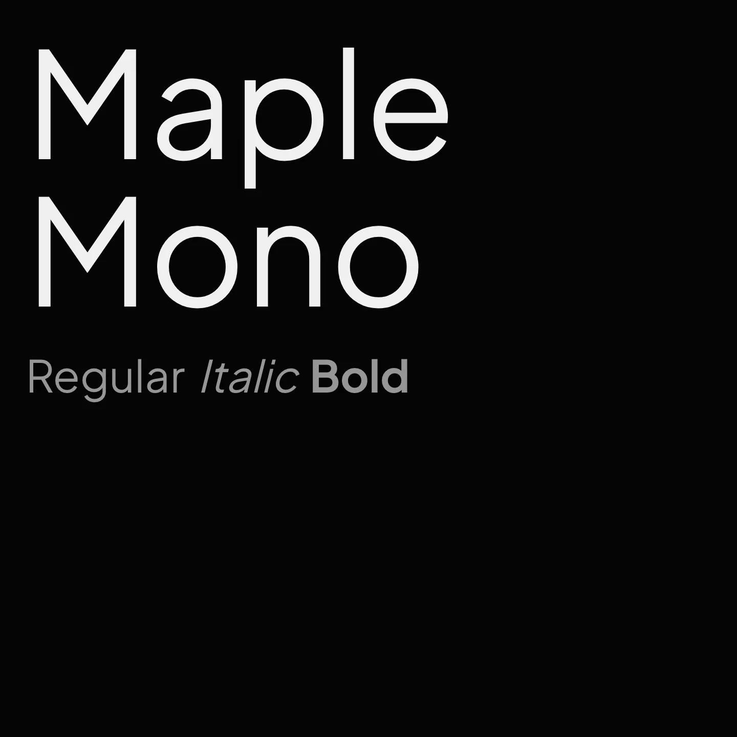 Maple Mono