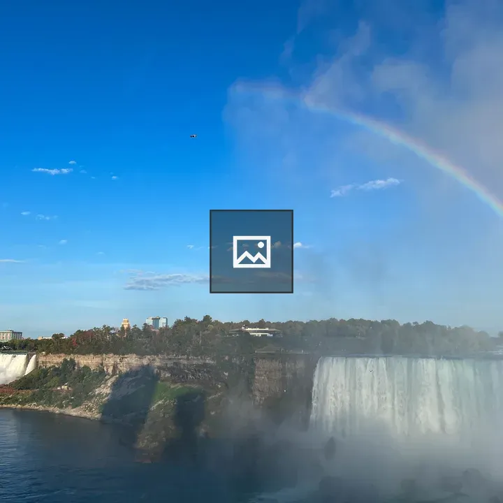 Rainbow over Niagara Falls mist
