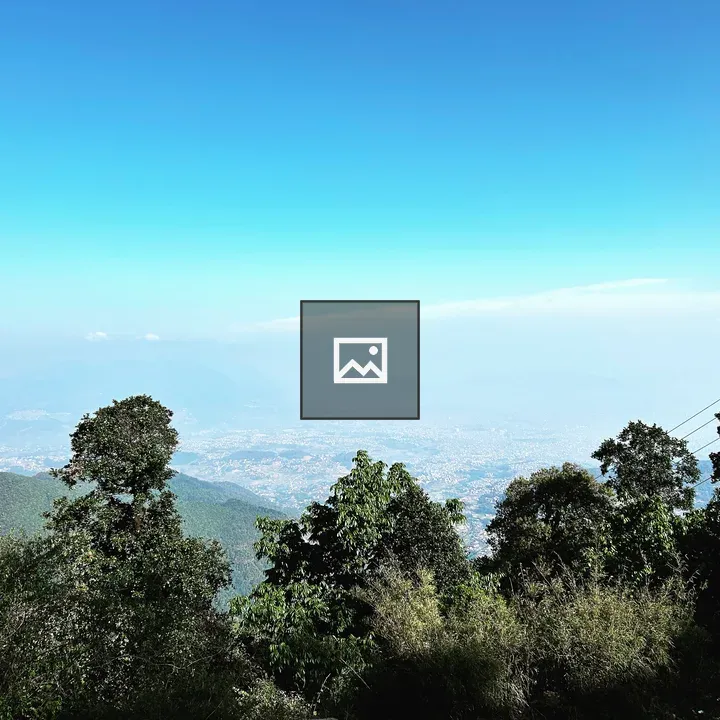 Kathmandu City View from Chapp Dada