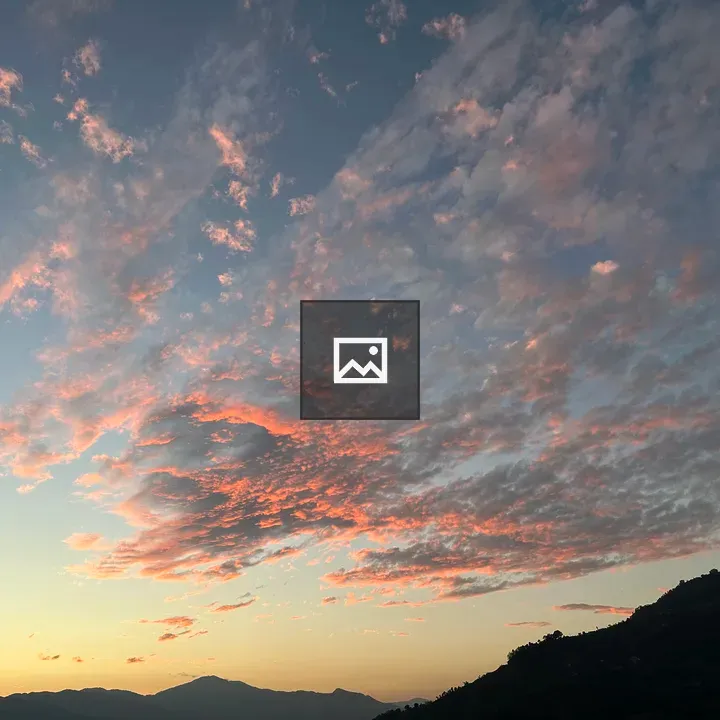 Beautiful sky with mountains