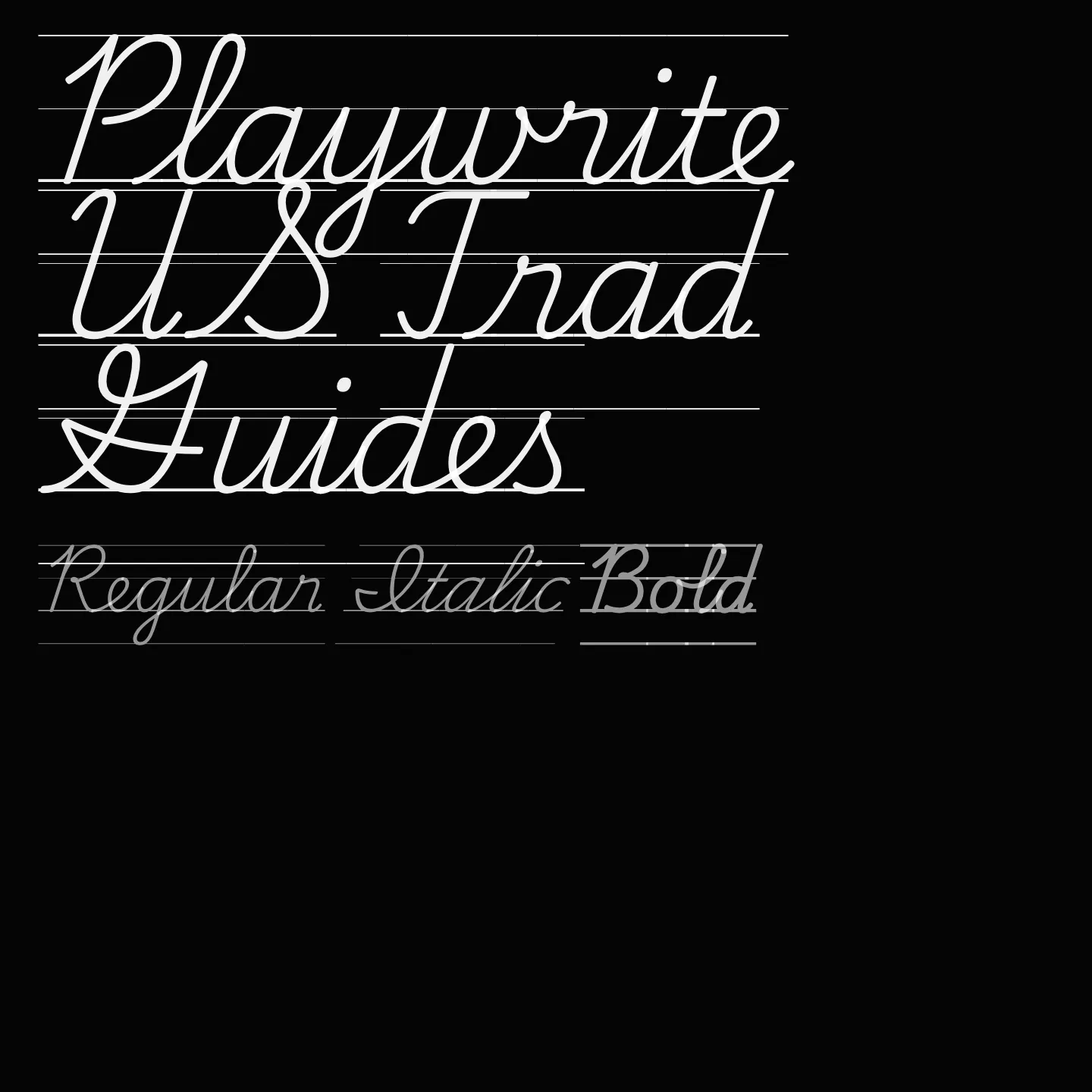 Playwrite US Trad Guides