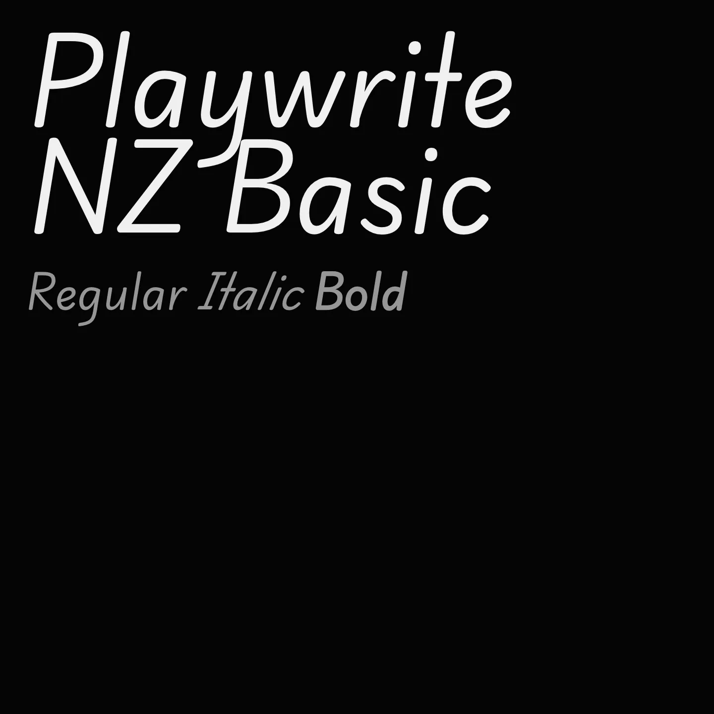 Playwrite NZ Basic