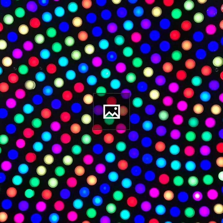 Wall Of Rainbow Lights