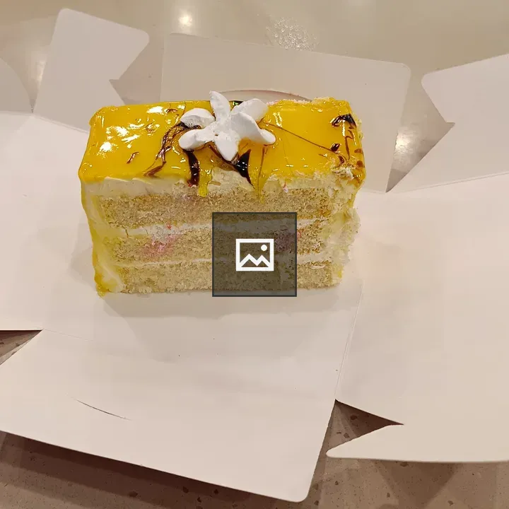Layered Cake on White Box