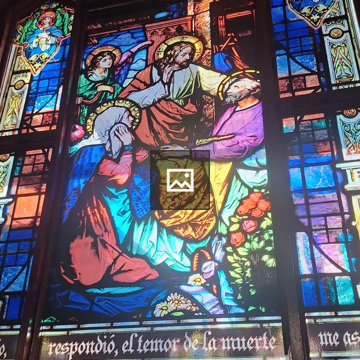 Stained Glass Window Scene