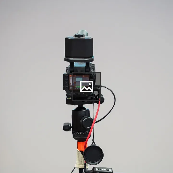 Camera on Tripod with Viewfinder
