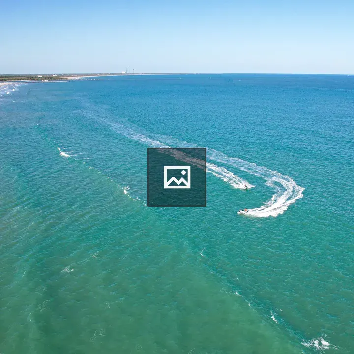 Jet skis in the ocean