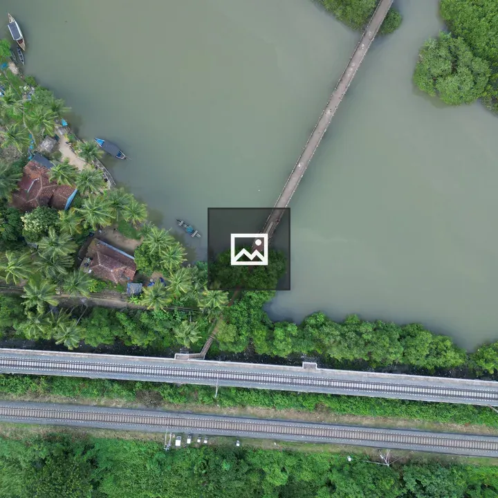 Kadalundi River aerial view