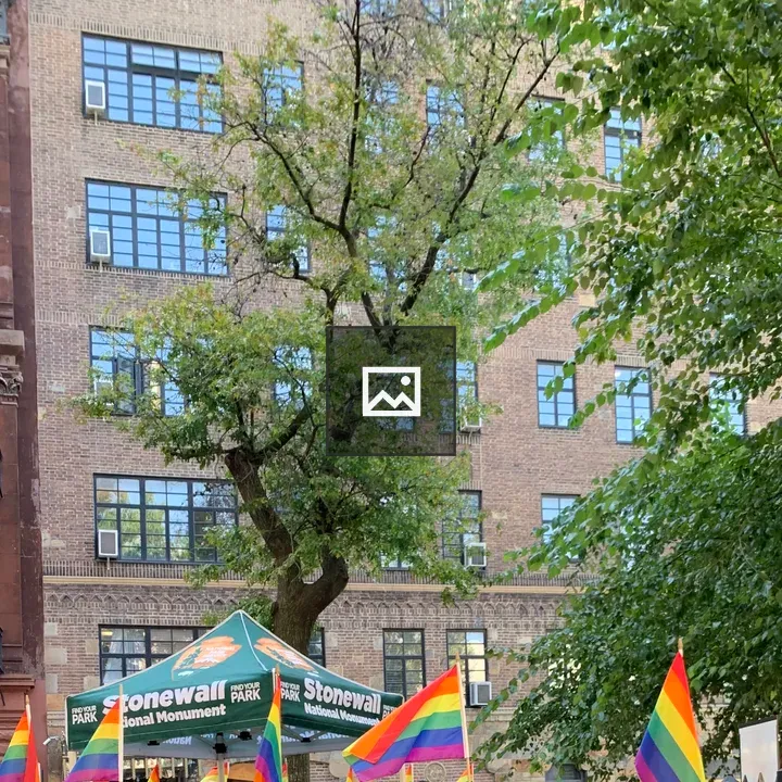 Stonewall Park with Pride Flags