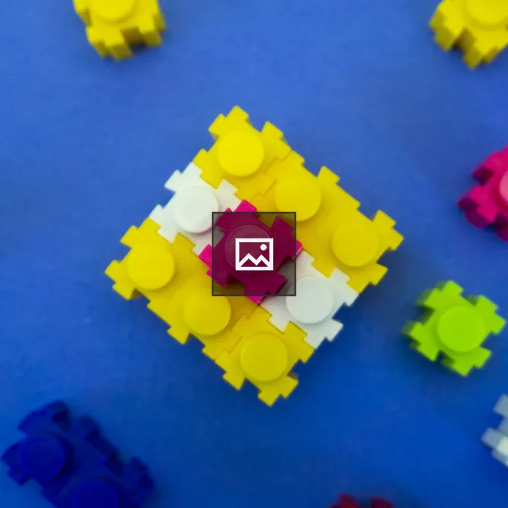 Lego Building Block in Grid