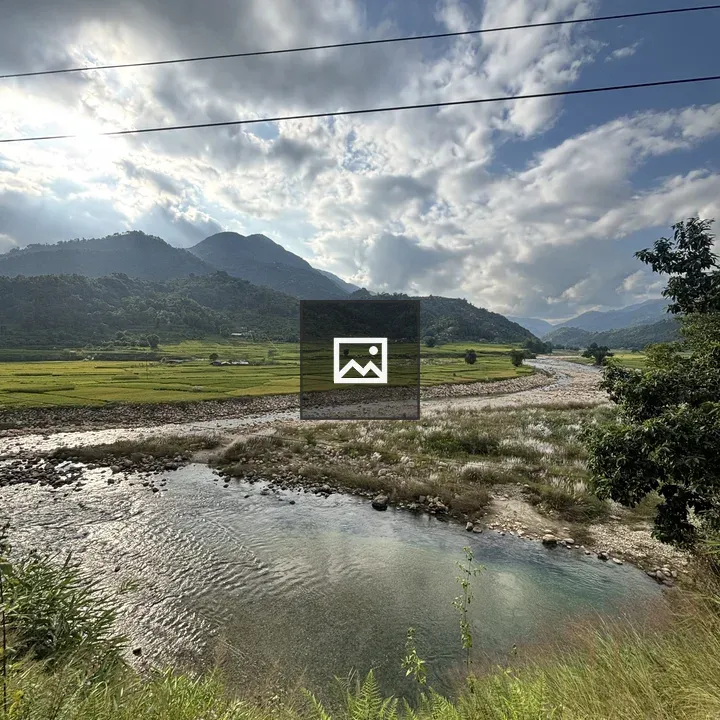 Winding river landscape