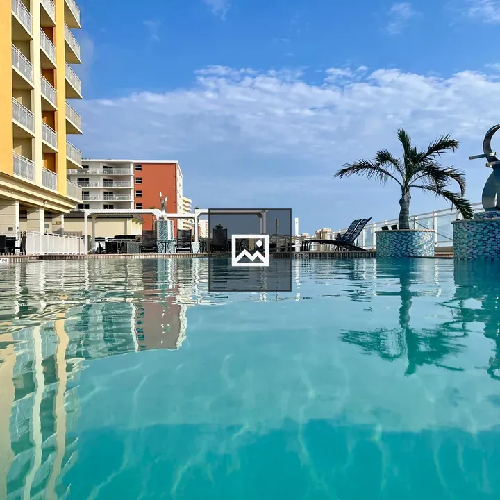 Hotel pool in Daytona Beach