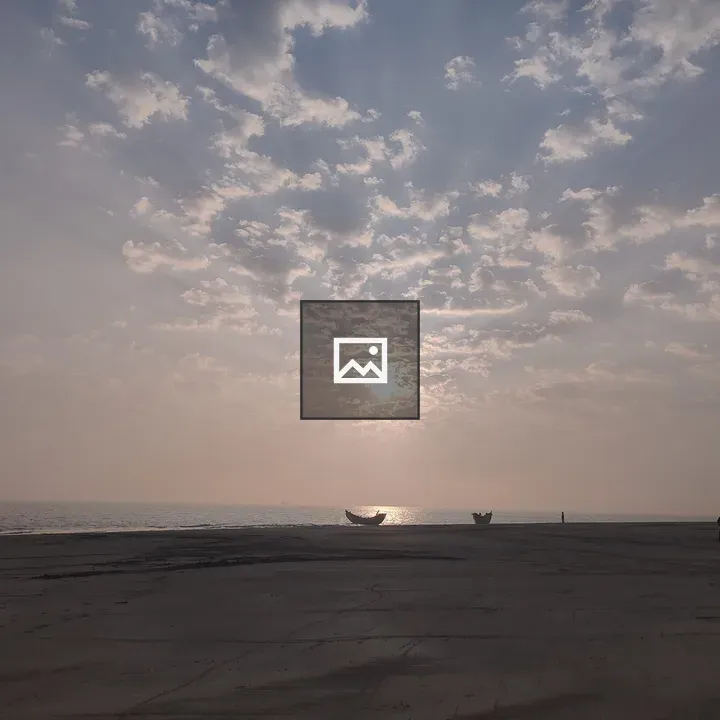 A tranquil beach at sunrise