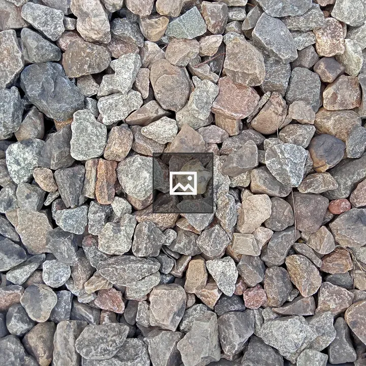 Close-up of irregular gravel stones