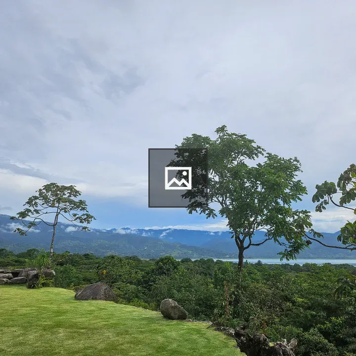 Scenic landscape with trees and mountains