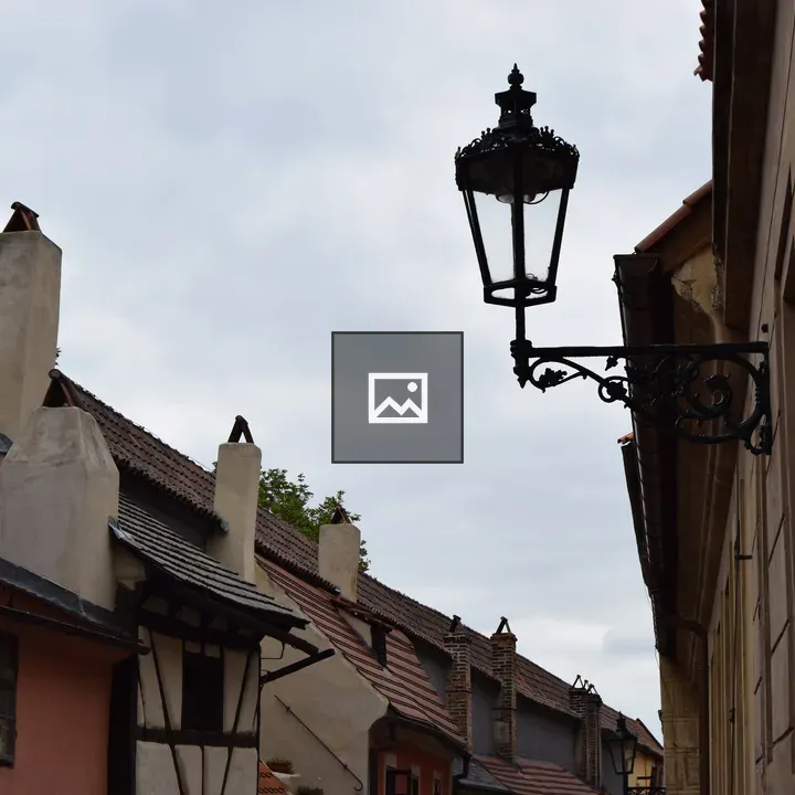 Antique gas lamp close-up