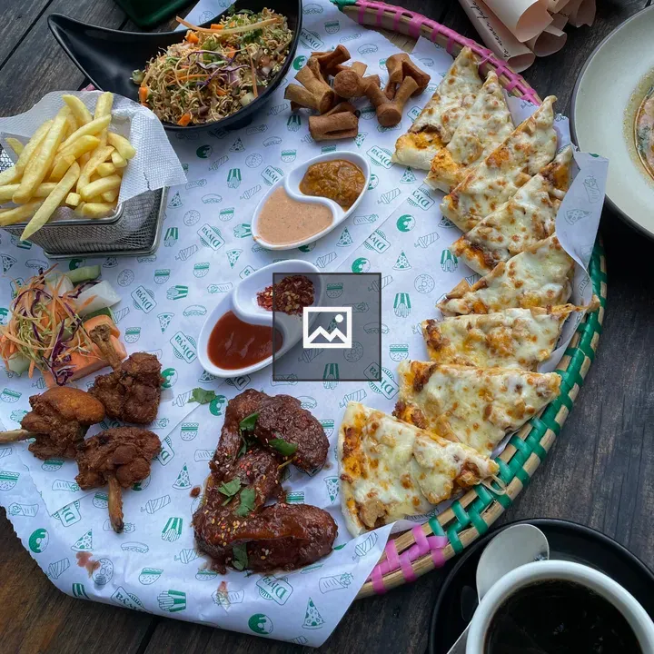 Colourful food platter