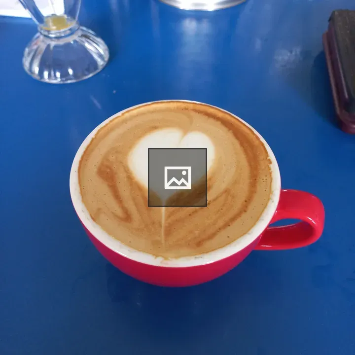 Heart Shape Foam on Coffee