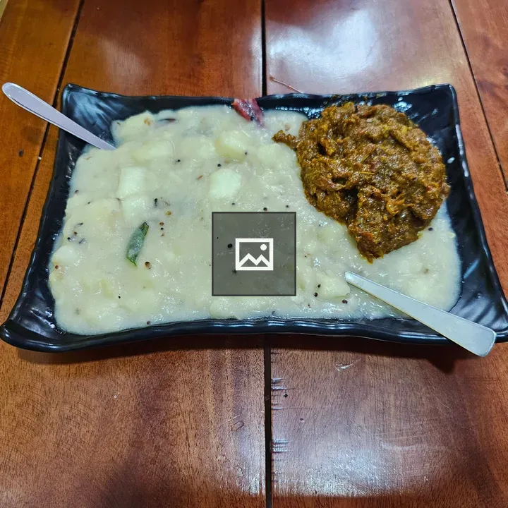 Paal Kappa and Beef Dish