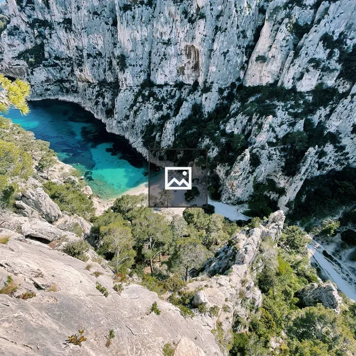 Calanque of En-Vau landscape