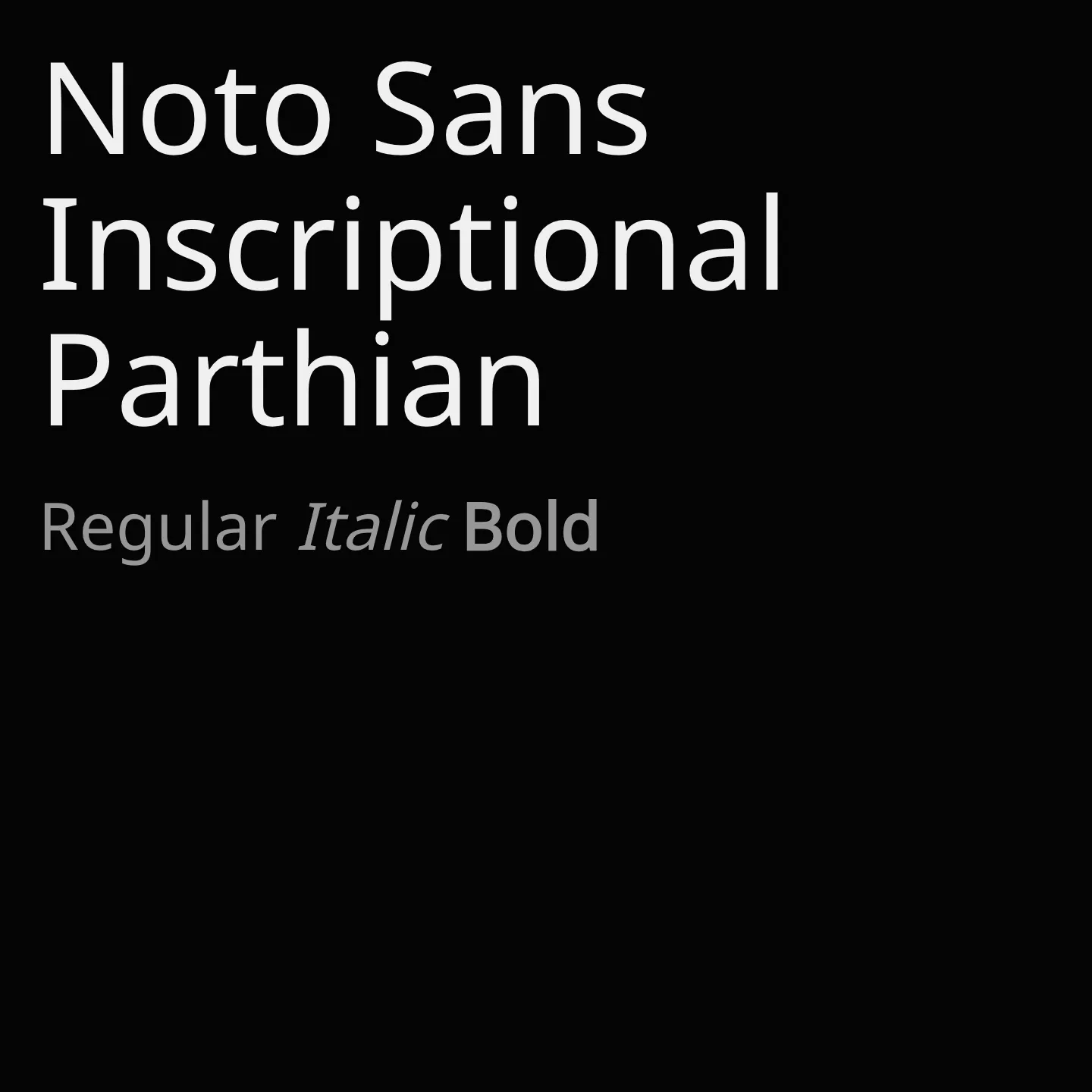 Noto Sans Inscriptional Parthian