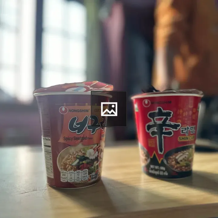 Cup Noodles on Table
