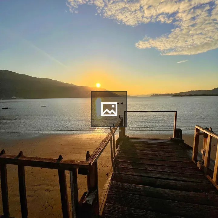 Sunset from wooden pier