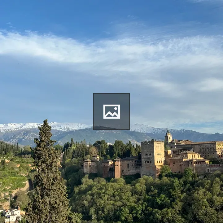 Alhambra panorama with Sierra Nevada