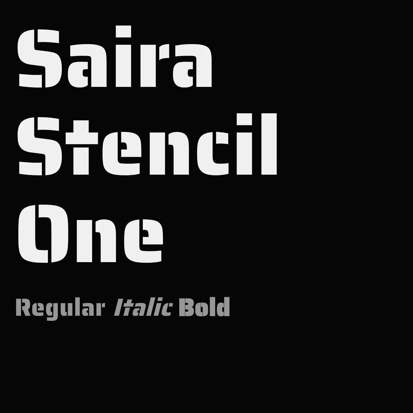 Saira Stencil One