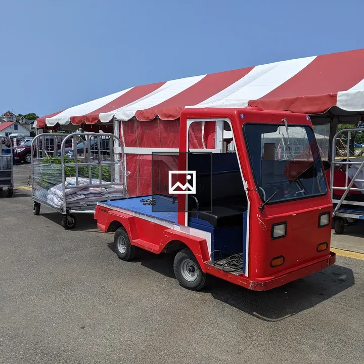 Little red luggage truck