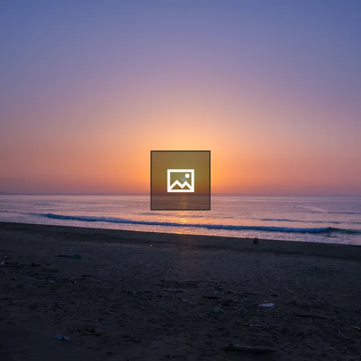 Beach sunset landscape