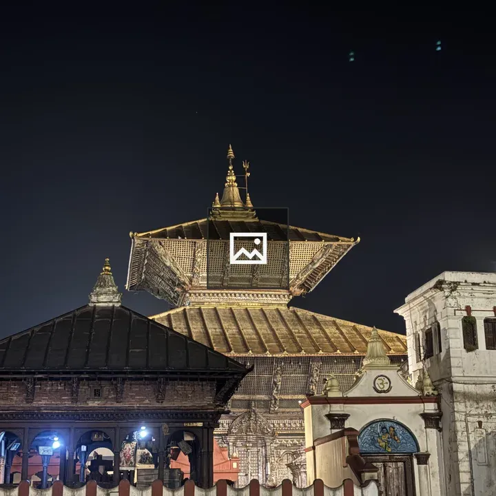 Night view temple complex
