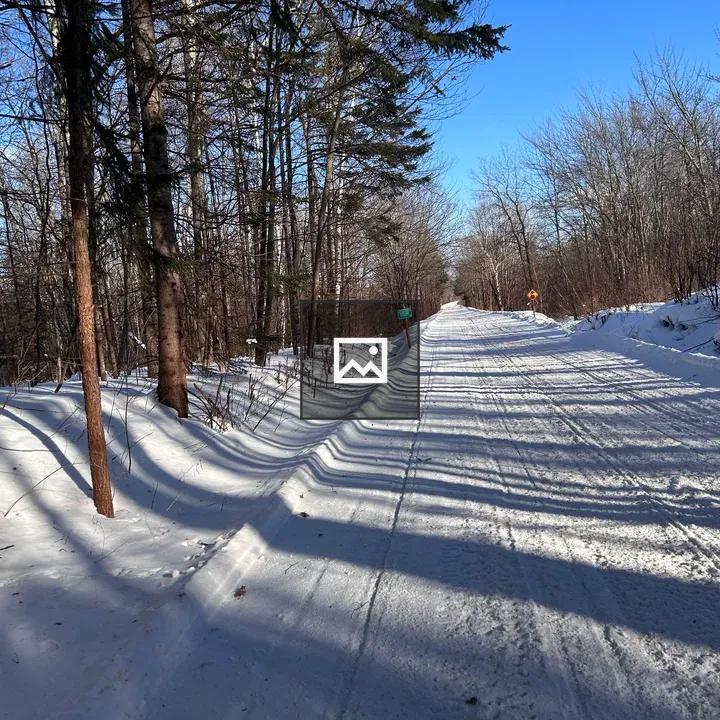 Snowmobile trail in Wisconsin