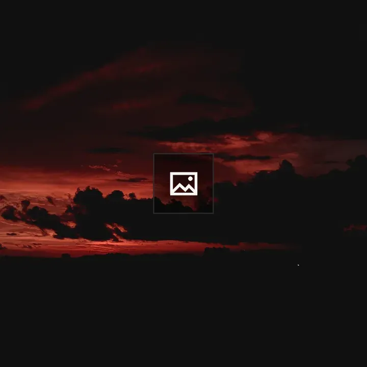 Red Sunset Sky with Clouds