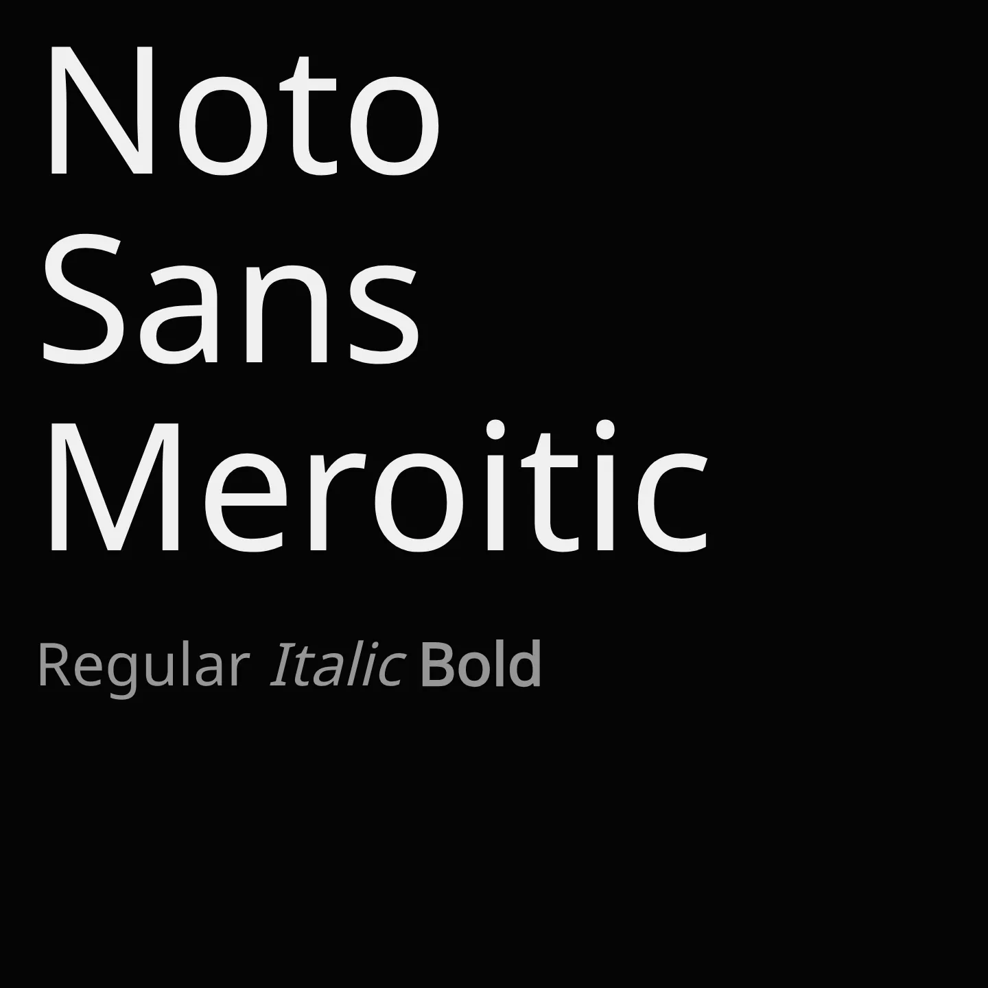 Noto Sans Meroitic