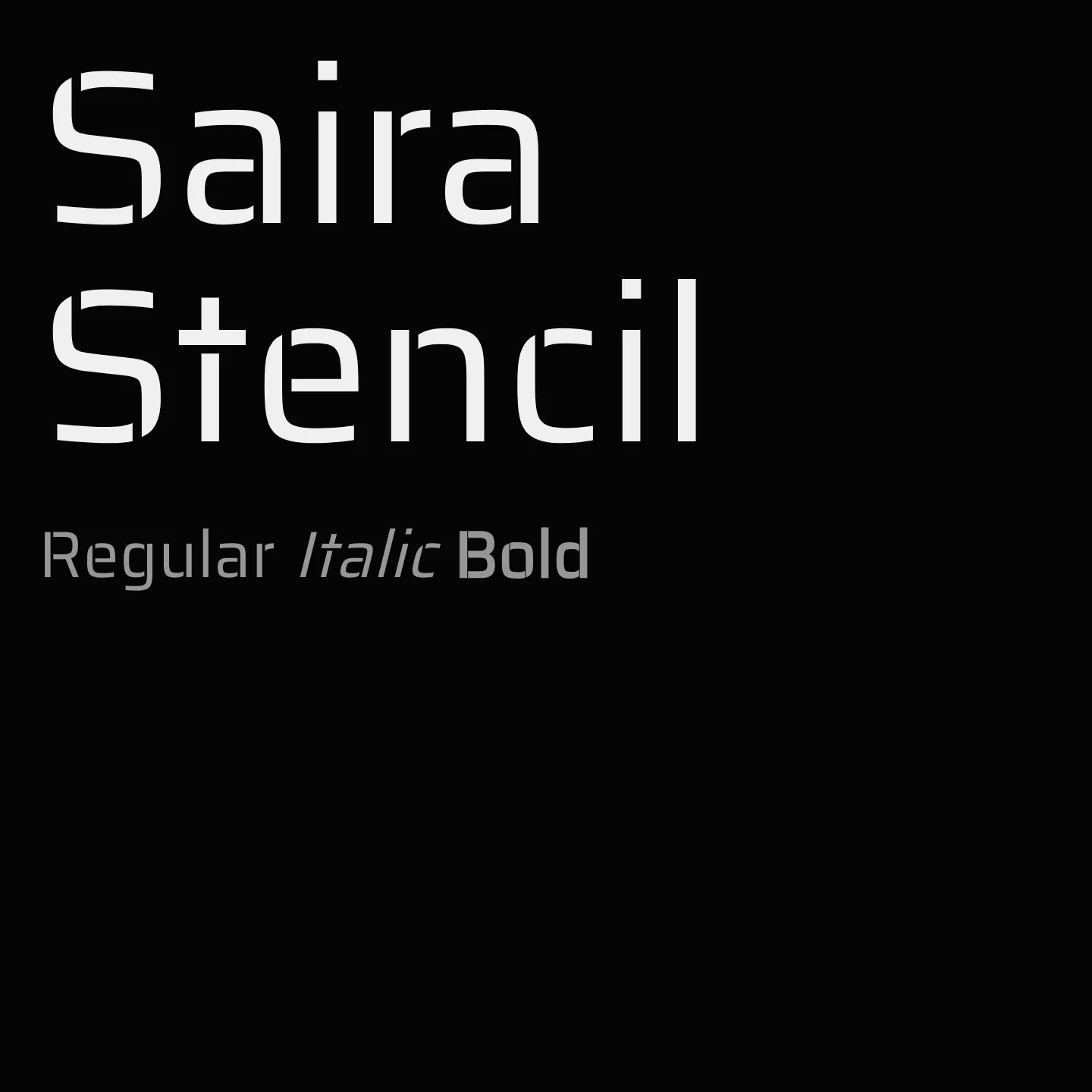 Saira Stencil