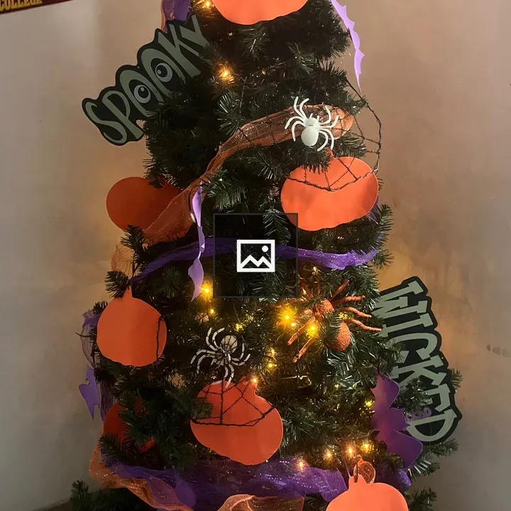Fake Halloween Christmas Tree