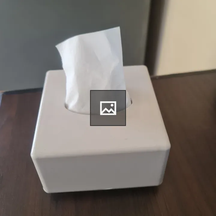 White napkin dispenser