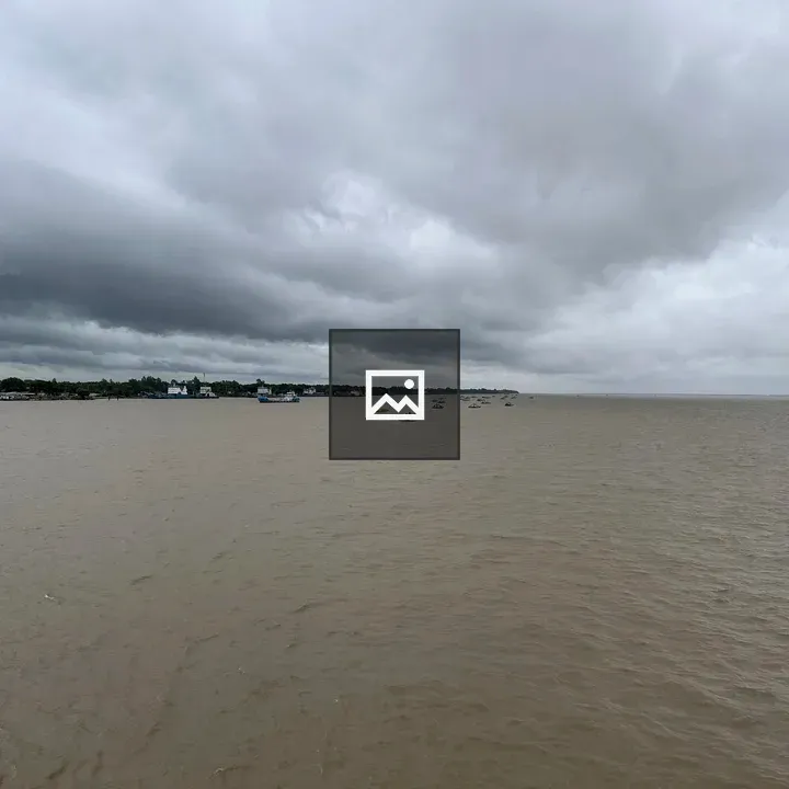 Mighty river Padma from a ferry