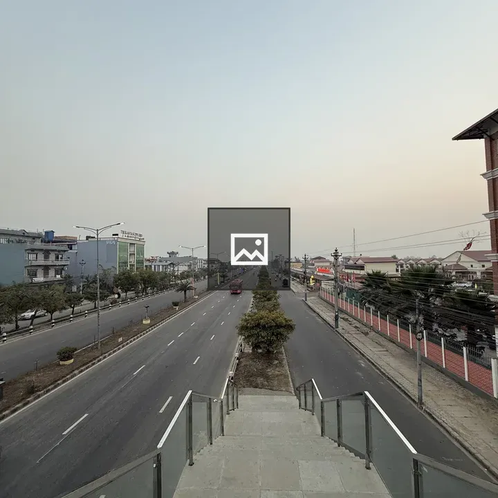 Urban road from above