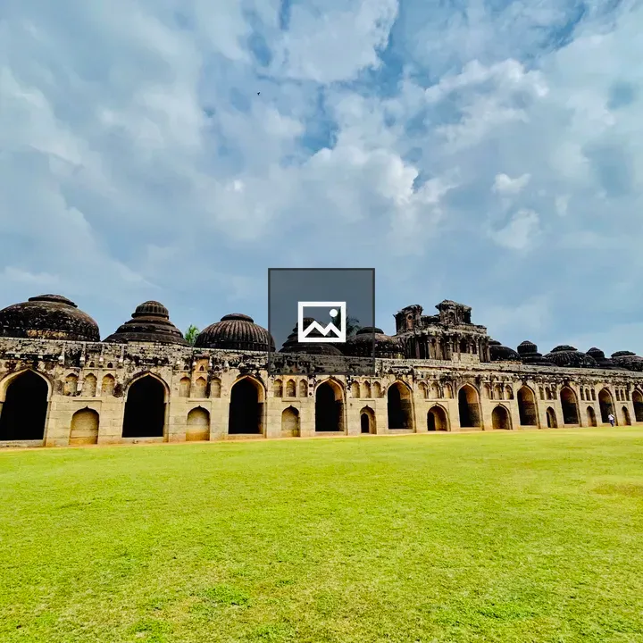Royal elephant cage monument at Vijayanagara