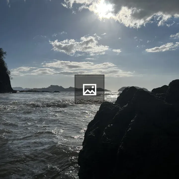 Rocky Shoreline With Waves