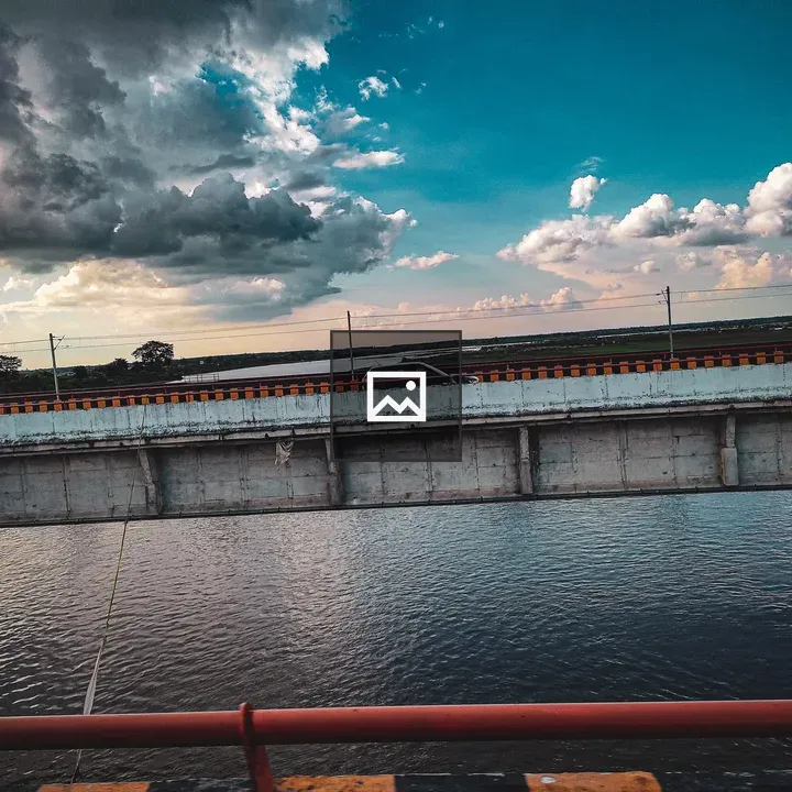 Bridge over Water at Sunset