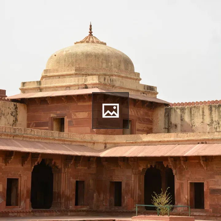 Sandstone Courtyard Pavilion with Dome